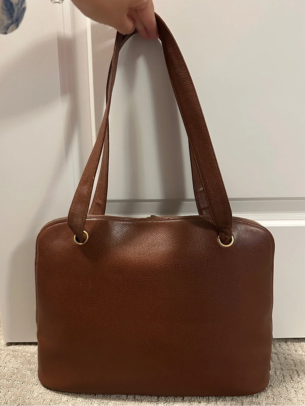 Vintage Chanel Caviar Leather Handbag